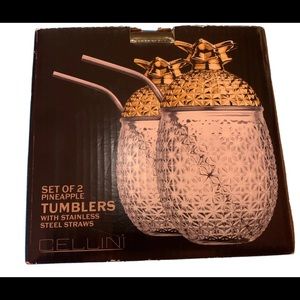 Cellini Pineapple Tumblers